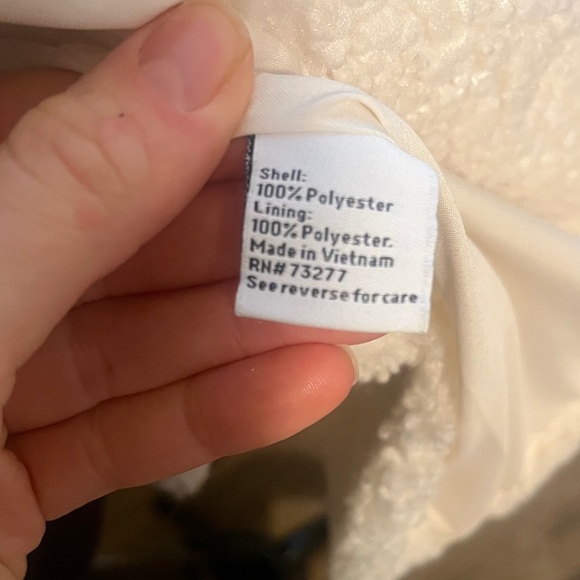 Nine West Cream Teddy Jacket - Picture 5 of 7